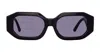 Attico The  Sunglasses In Black