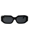 Attico Blake Sunglasses In Black/silver/grey