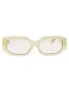 Attico Blake Squared Acetate Sunglasses In Gold