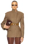 Attico Blazer Brown In Brown