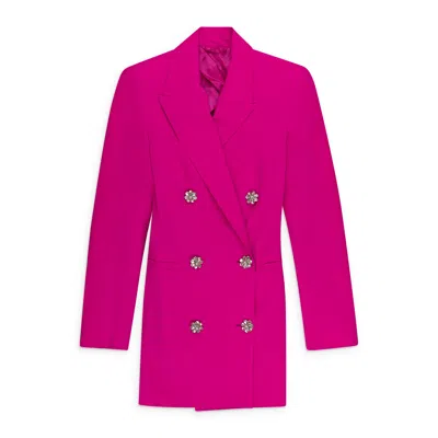 Attico Blazer Fuschia Day Dresses In Pink