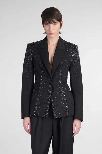 Attico Blazer In Black Wool