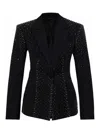 Attico Blazer In Black Wool In Negro