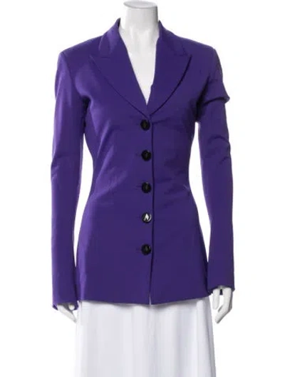 Pre-owned Attico Blazer In Purple