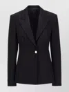Attico Glen Single-breasted Virgin Wool Blazer