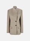 Attico Blazer In Taupe