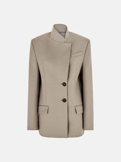 Attico Blazer In Taupe