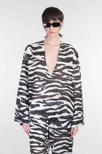 Attico Blouse In White Cotton