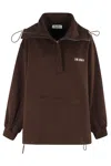 Attico Cotton Sweatshirt Logo 251wcb00091jjf007a R Attic 204 In Brown