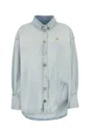 Attico Light Blue Denim Shirt