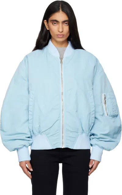 Attico Blue Anja Bomber Jacket