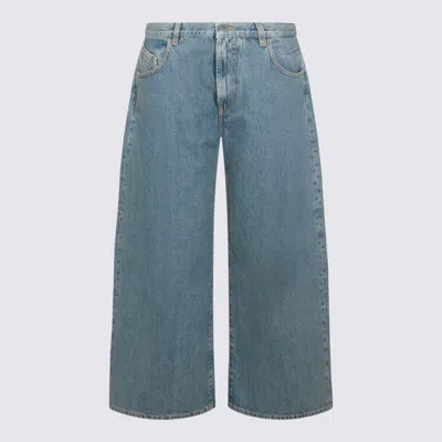Attico Blue Cotton Jeans