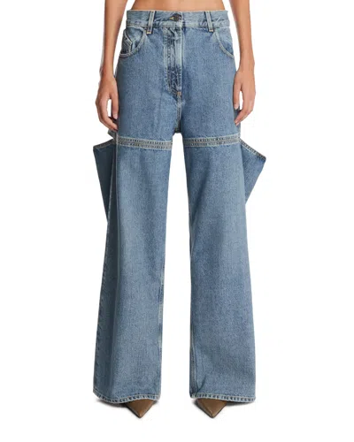 Attico Blue Denim Long Pants