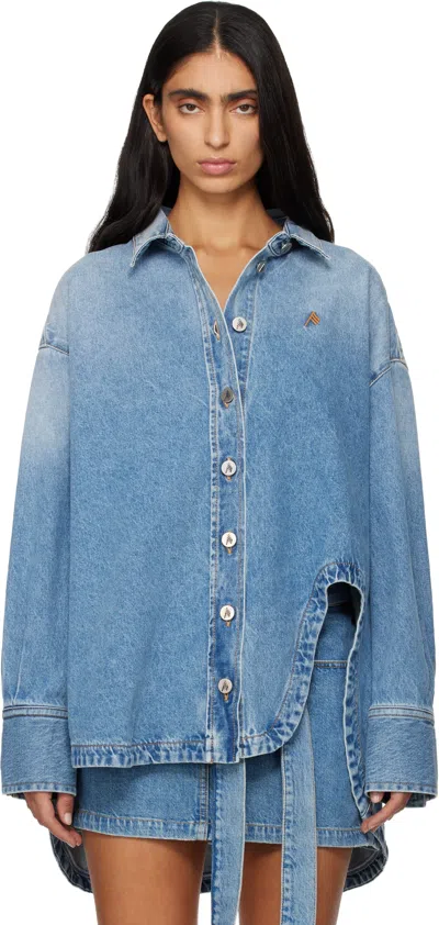 Attico Blue Diana Denim Shirt