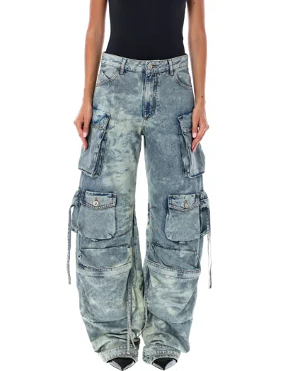 ATTICO BLUE FERN DENIM COTTON JEANS