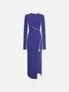 Attico Blue Midi Dress In Blue
