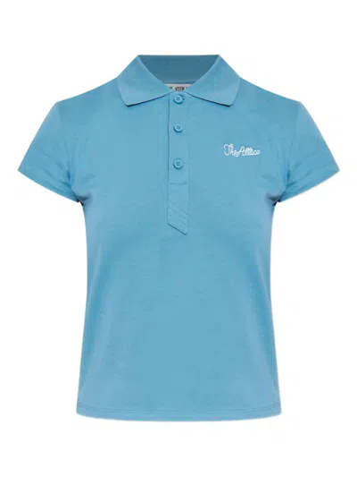 ATTICO BLUE SHORT SLEEVES LOGO POLO