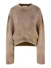 Attico Camel Sweatshirt In Camel
