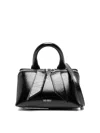Attico Double Handle Shoulder Bag In Negro