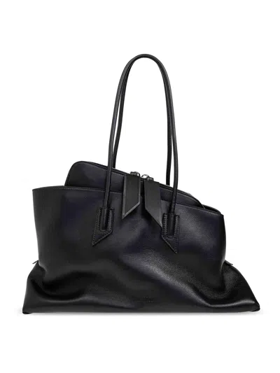 ATTICO CALF LEATHER `LA PASSEGGIATA` TOP HANDLE