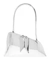 Attico Silver Sunrise Shoulder Bag In Plata