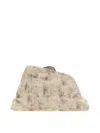 Attico Day Off Canvas Clutch In Grey
