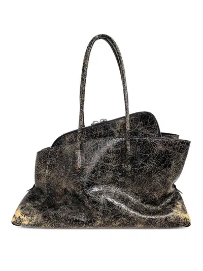 Attico La Passeggiata Medium Tote Bag In Brown