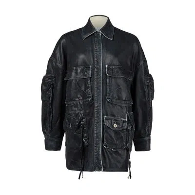Attico Bomber In Black