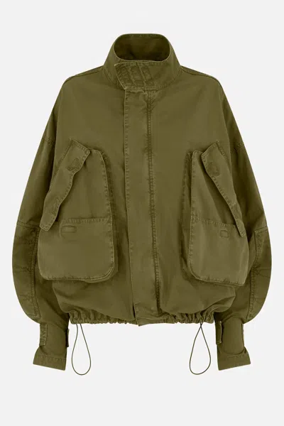 Attico Boxy Olive Green Utility Jacket