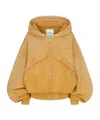 Attico Bomber In Sprayed Jersey. In Yellow