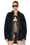 Shop Attico Bomber Jacket In Black