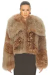 Attico Bomber Jacket In Brown