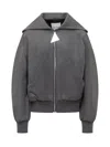 Attico Bomber Jacket In Grey