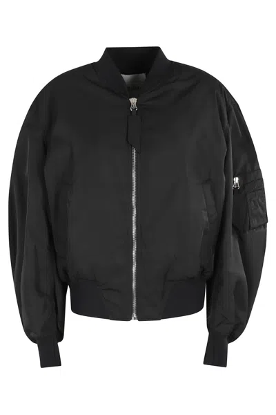 ATTICO BOMBER JACKET WITH CENTRAL ZIPPER CLOSURE