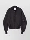 Attico Bomber Oversize In Poliestere Nero Donna