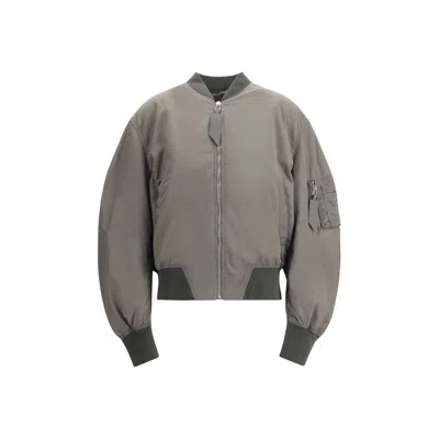 Attico Bomber Jacket In Gray