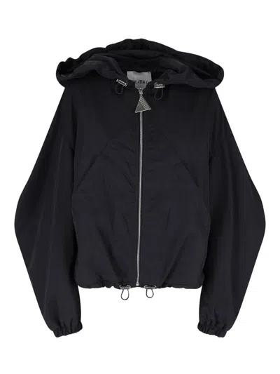 Attico Bomber Zip In Black