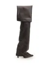 Attico Thigh High Boot Robin Otk In Brown