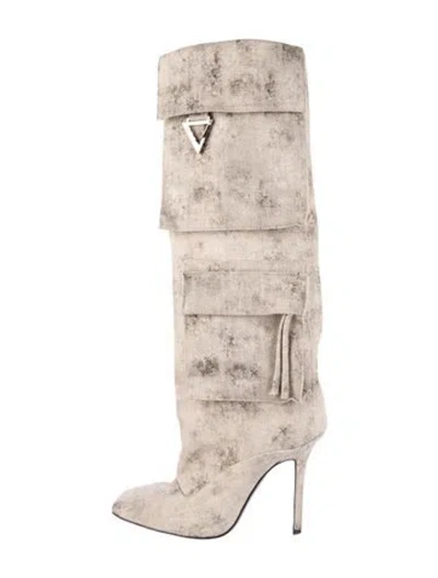 Pre-owned Attico Boots In Neutral
