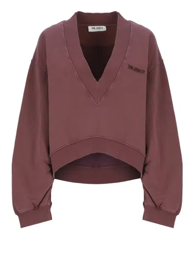 Attico Bordeaux Cotton Sweatshirt
