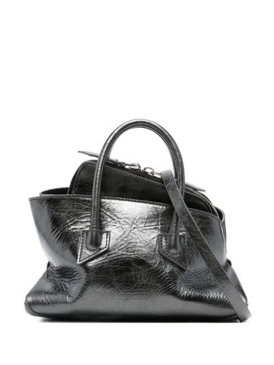 Attico Borsa A Spalla La Passeggiata Mini Grigio Metallizzato The
