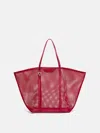 Attico ''via Del Mare'' Red Tote Bag