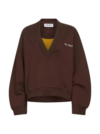 Attico Brown American Double Fleece Sweatshirt