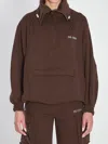 Attico Oversized Blouson With High Collar In Brown