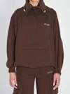 Attico Oversized Blouson With High Collar In Brown