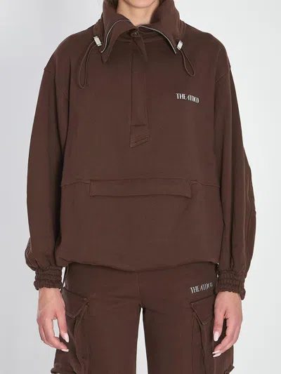 Attico Brown Anorak Sweatshirt