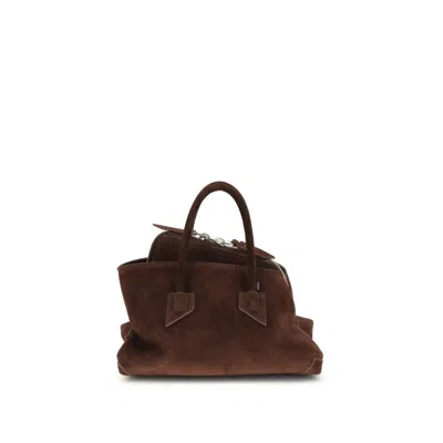 Attico Brown Calf Leather Bos Taurus Shoulder Bag
