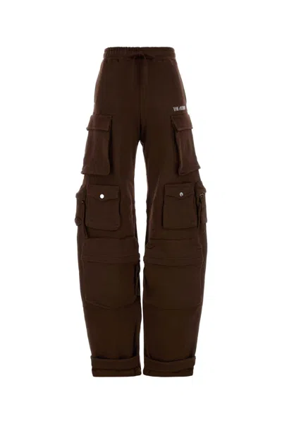 Attico Brown Cotton Joggers