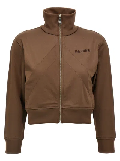 ATTICO BROWN LOGO SWEATSHIRT