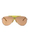 Attico 78 Sunglasses In Gold